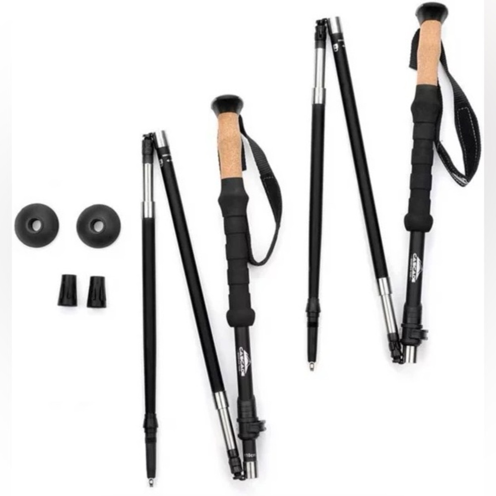 collapsable trekking poles never used